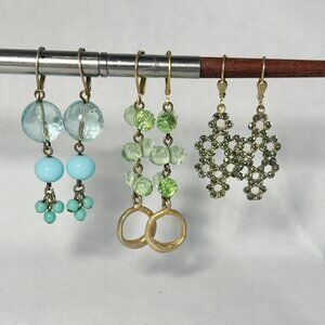 Anthropologie Trio Earrings Vintage 90s